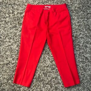 NWOT Dalia Red Dress Pants Tailored Cropped